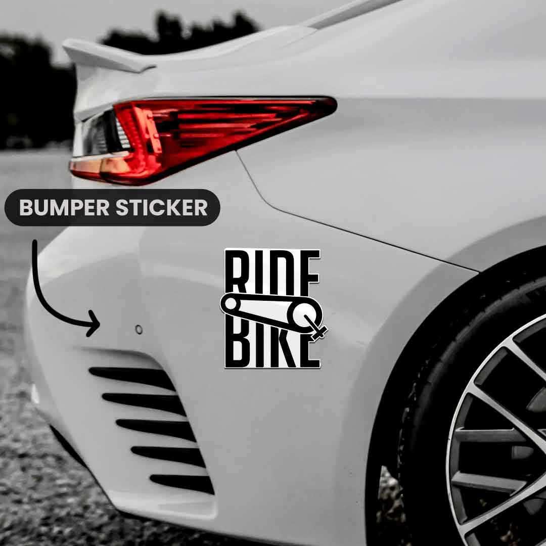 Ride Bike Bumper Sticker - Image 4