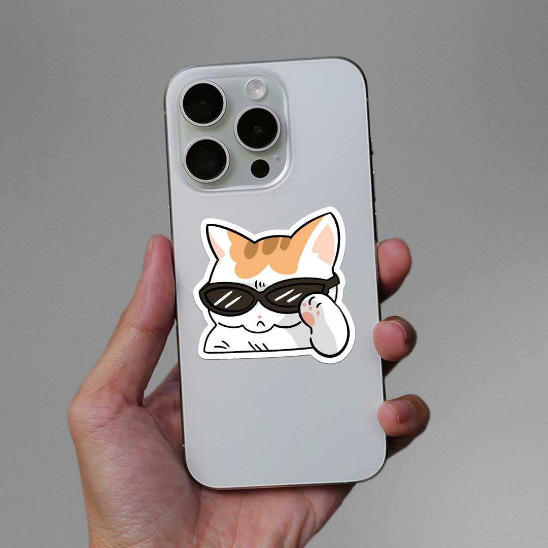 Rizz Cat Sticker - Image 3