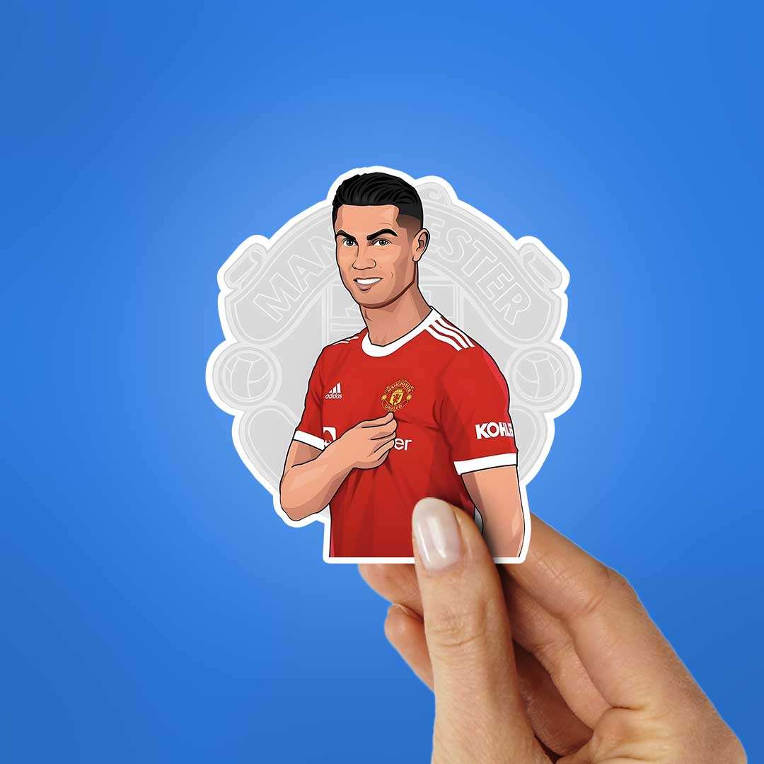 Ronaldo Manchester United Sticker - Image 2