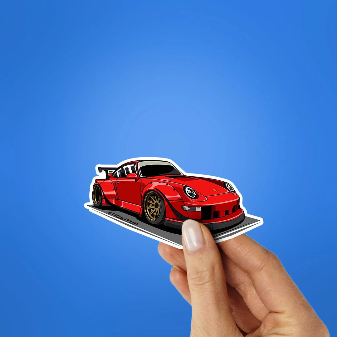 RWB 911 Red Sticker - Image 2