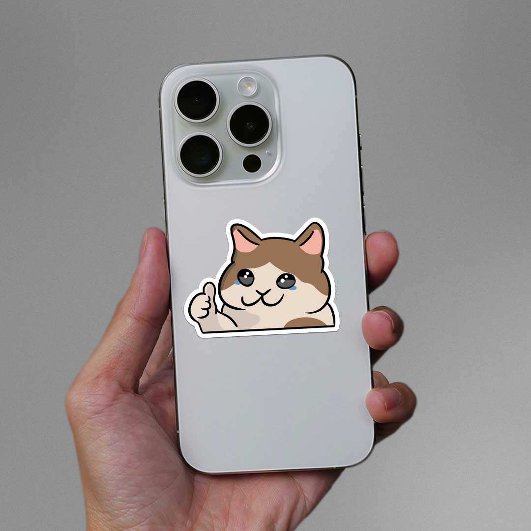 Sad Cat Sticker - Image 3