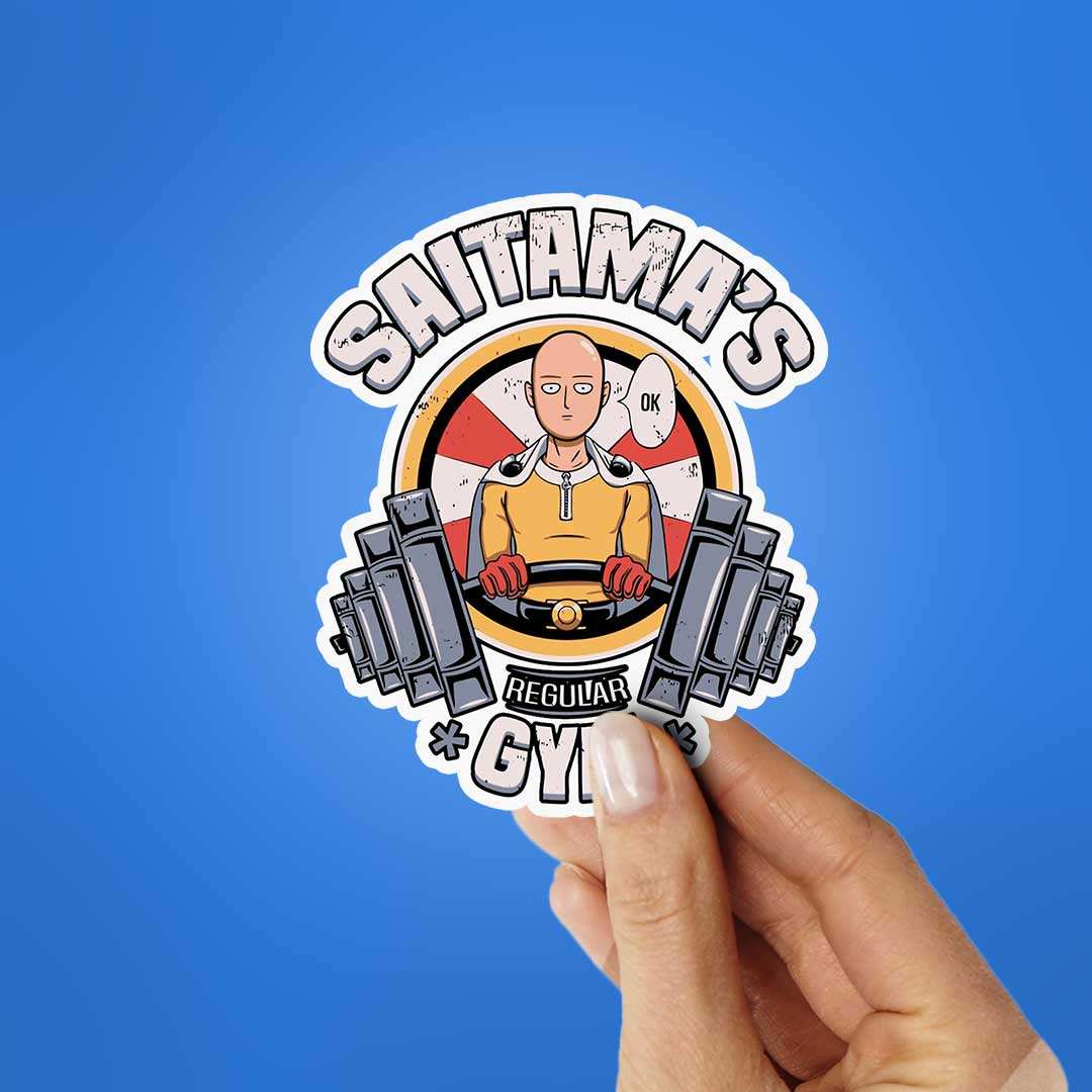 Saitama's Gym Sticker - Image 2