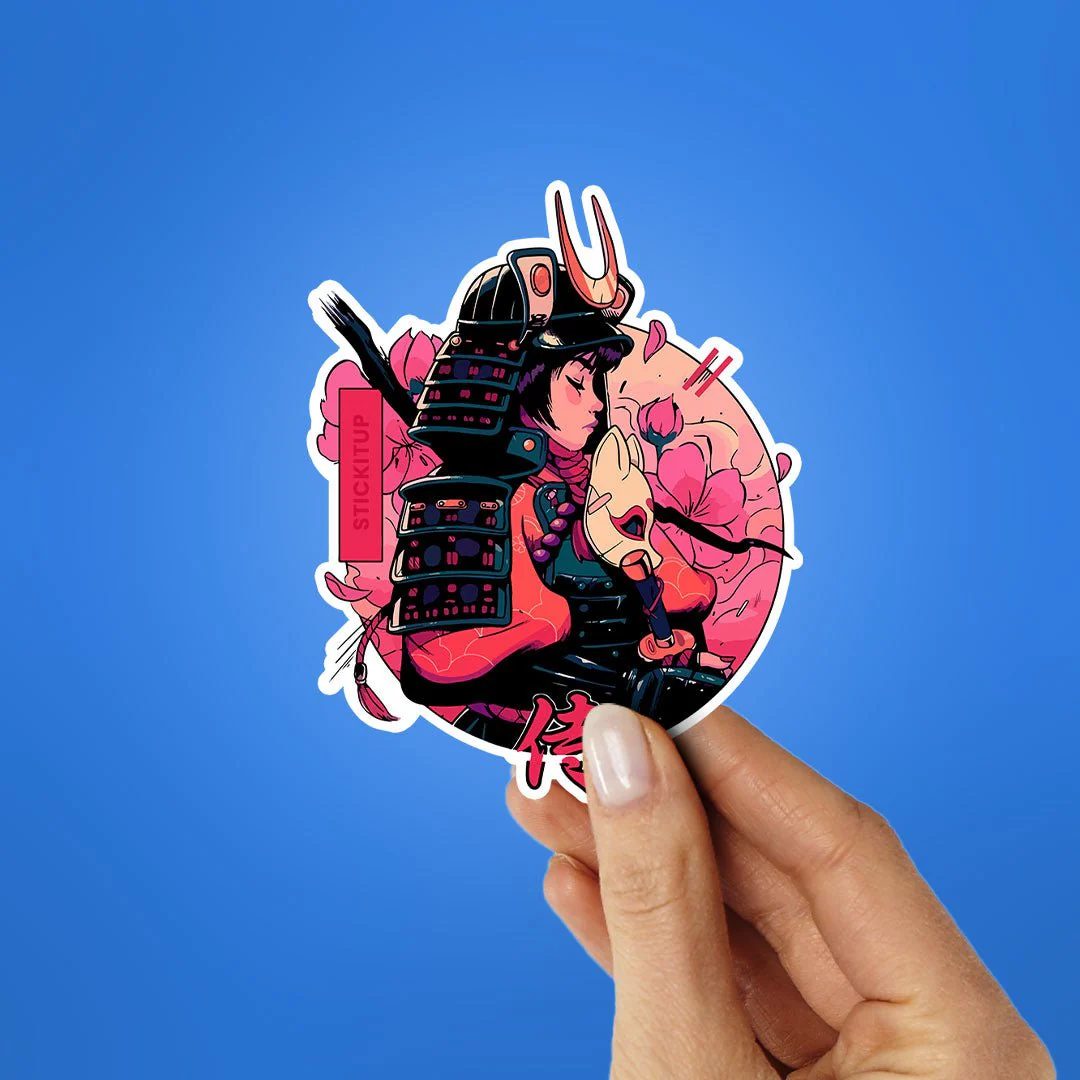 Sakura Samurai Sticker - Image 2