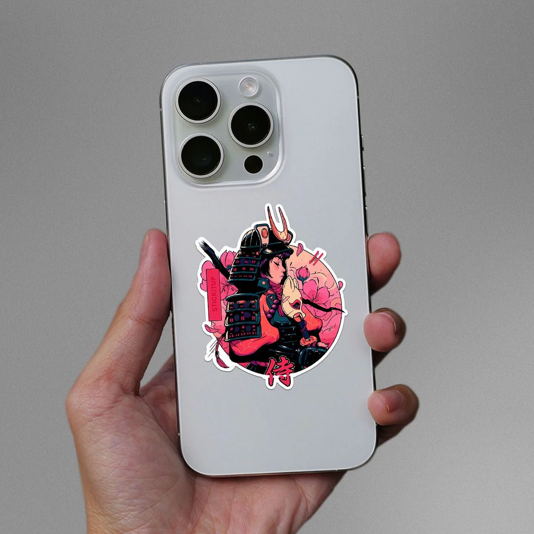 Sakura Samurai Sticker - Image 3