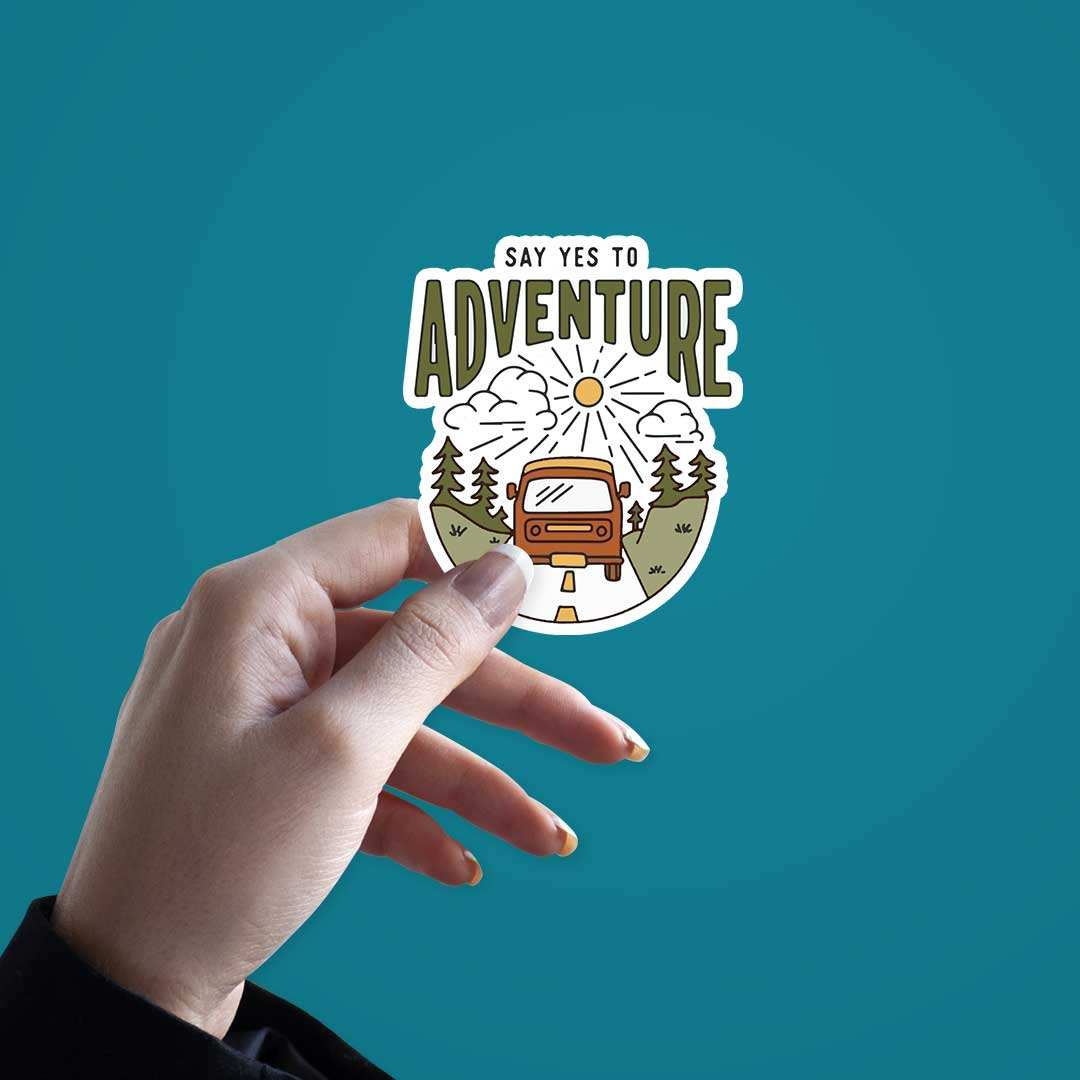 Say Yes To Adventure Sticker - Image 3