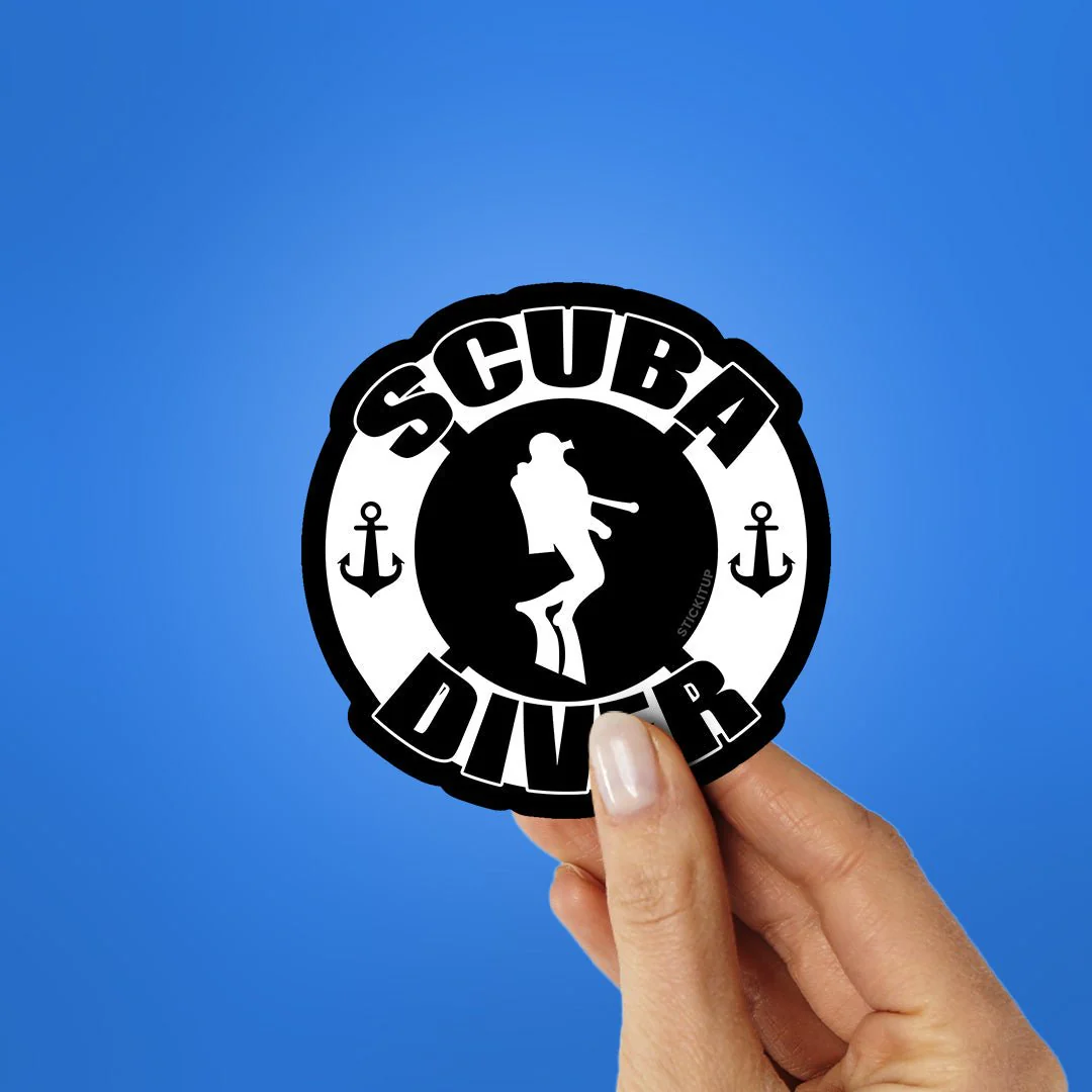 Scuba Diver Sticker - Image 2