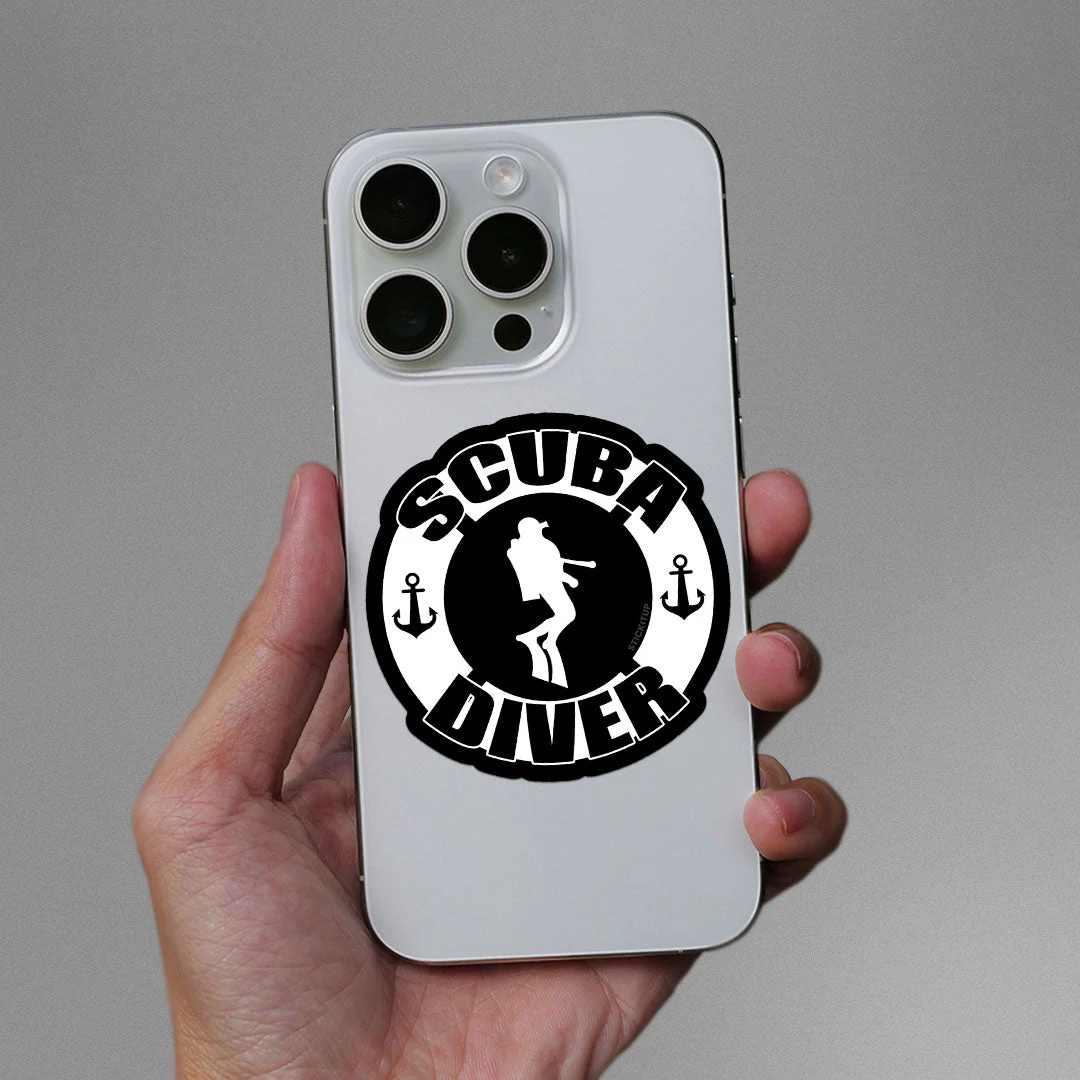 Scuba Diver Sticker - Image 3
