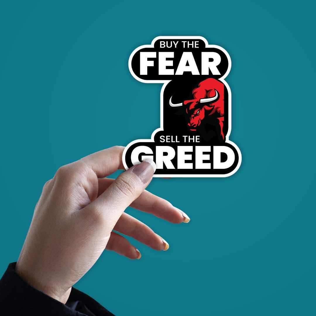 Sell the greed Sticker - Image 2