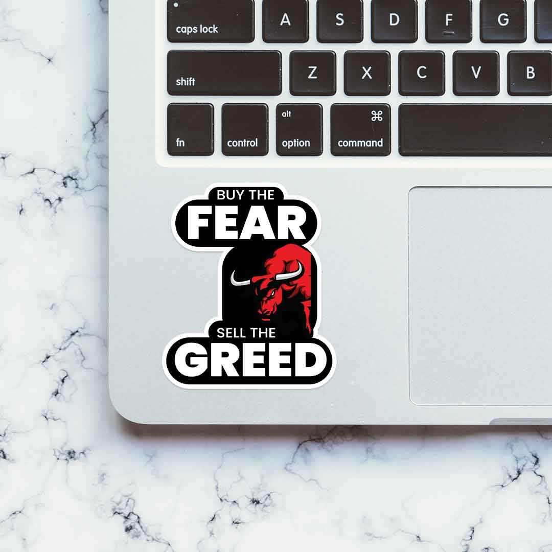 Sell the greed Sticker - Image 4
