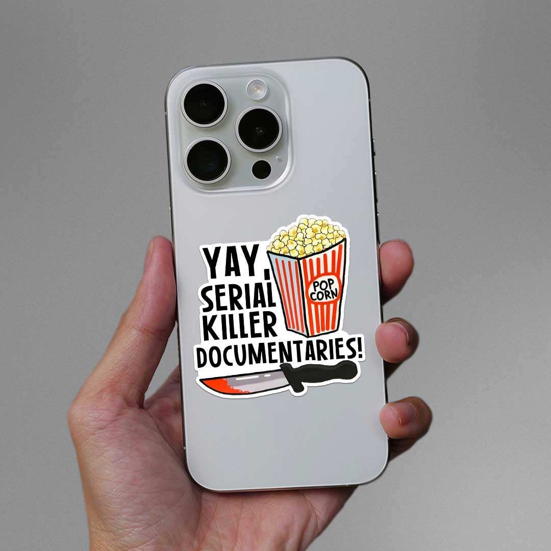 Serial Killer Documentaries Sticker - Image 3