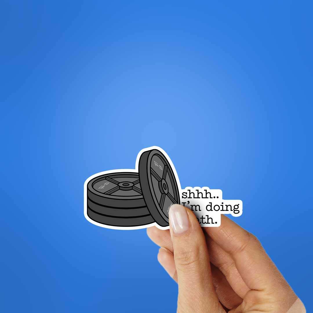 Shhhh..I'm Doing Math Sticker - Image 2