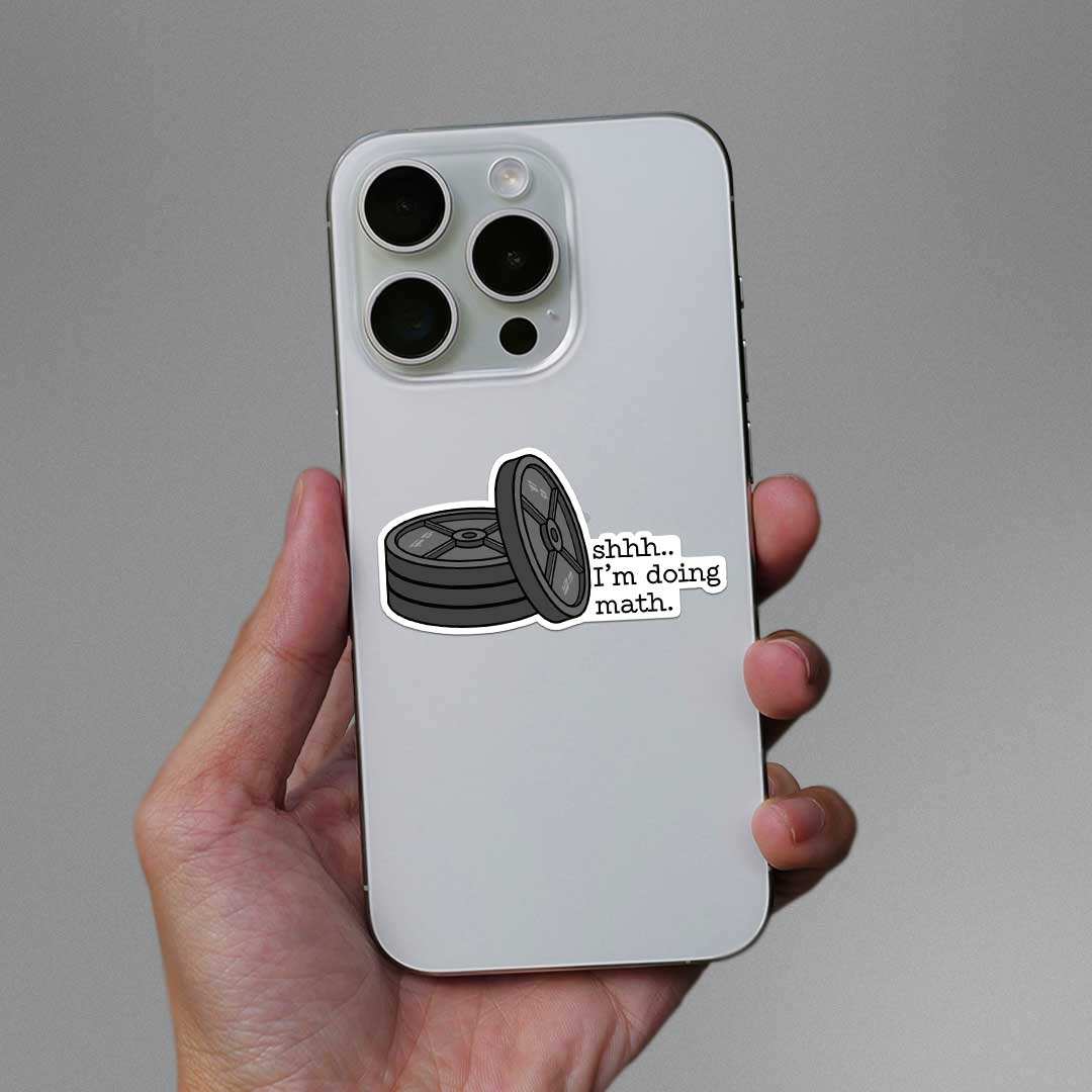 Shhhh..I'm Doing Math Sticker - Image 3