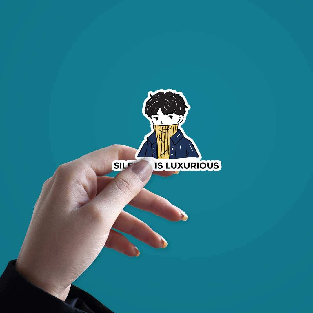 Silence Is Luxurious Sticker - Image 3