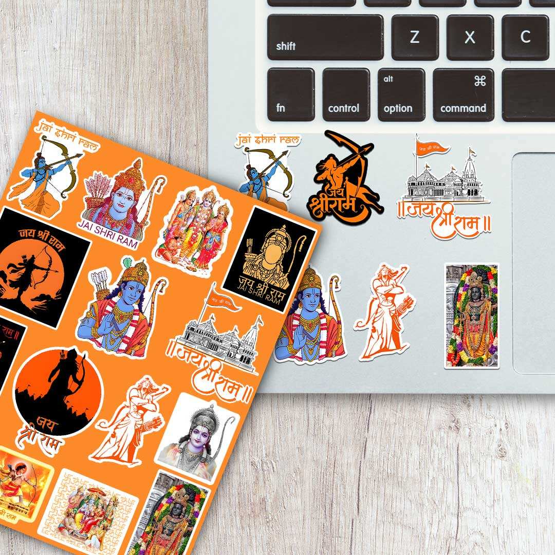Shree Ram Mini Sticker Sheet - Image 2
