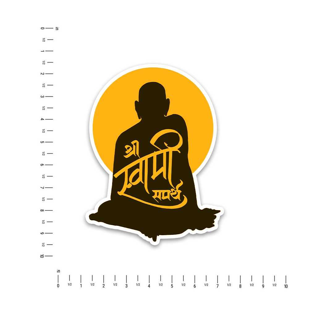 Shree Swami Samarth Bumper Sticker - Image 4