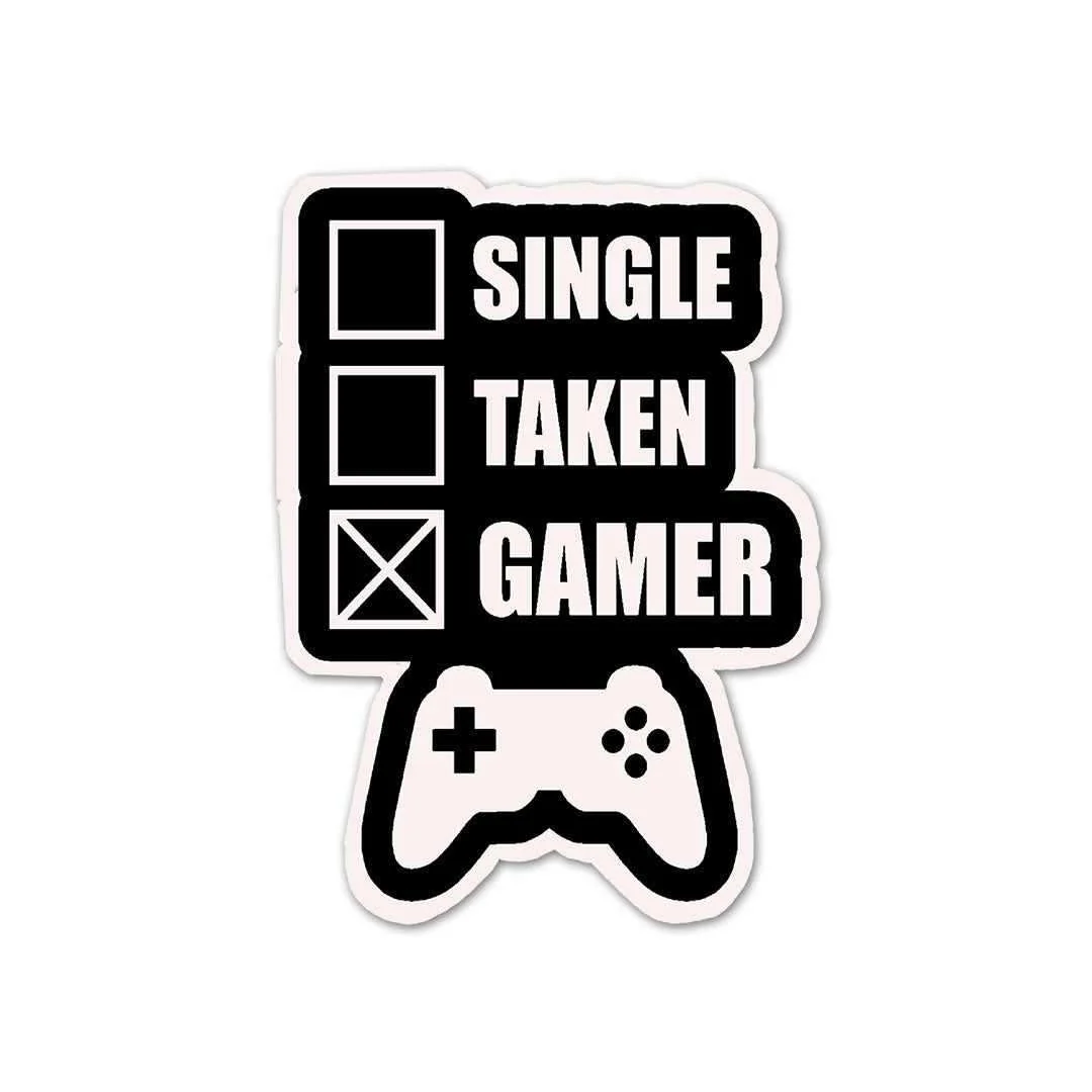 Single Taken Gamer Sticker - Image 2
