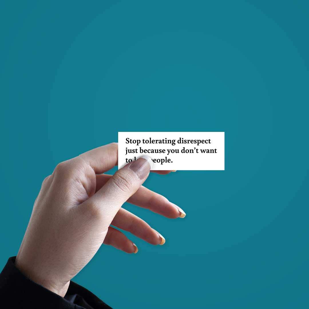 Stop Tolerating Disrespect Sticker - Image 3
