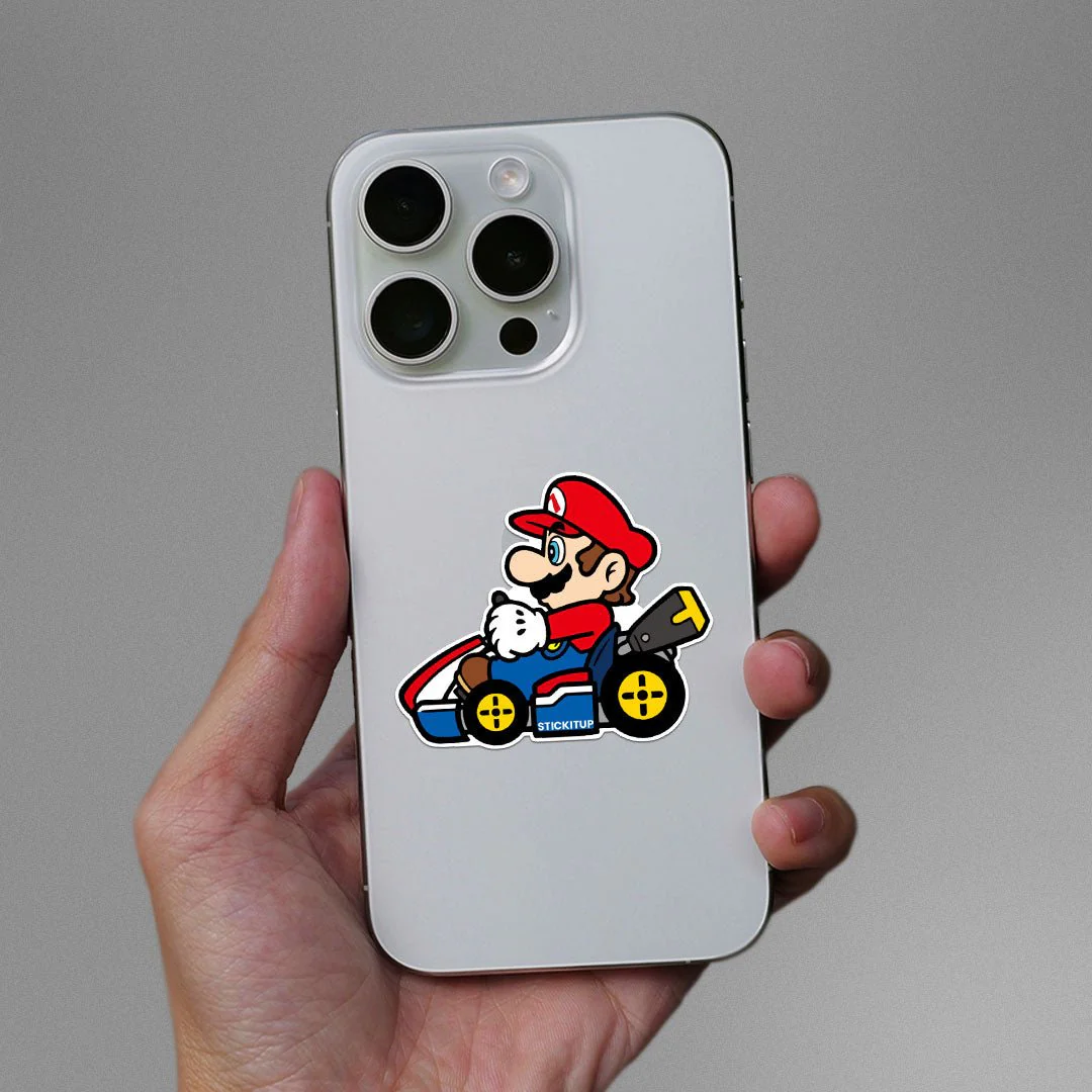 SMario Go Kart Sticker - Image 3