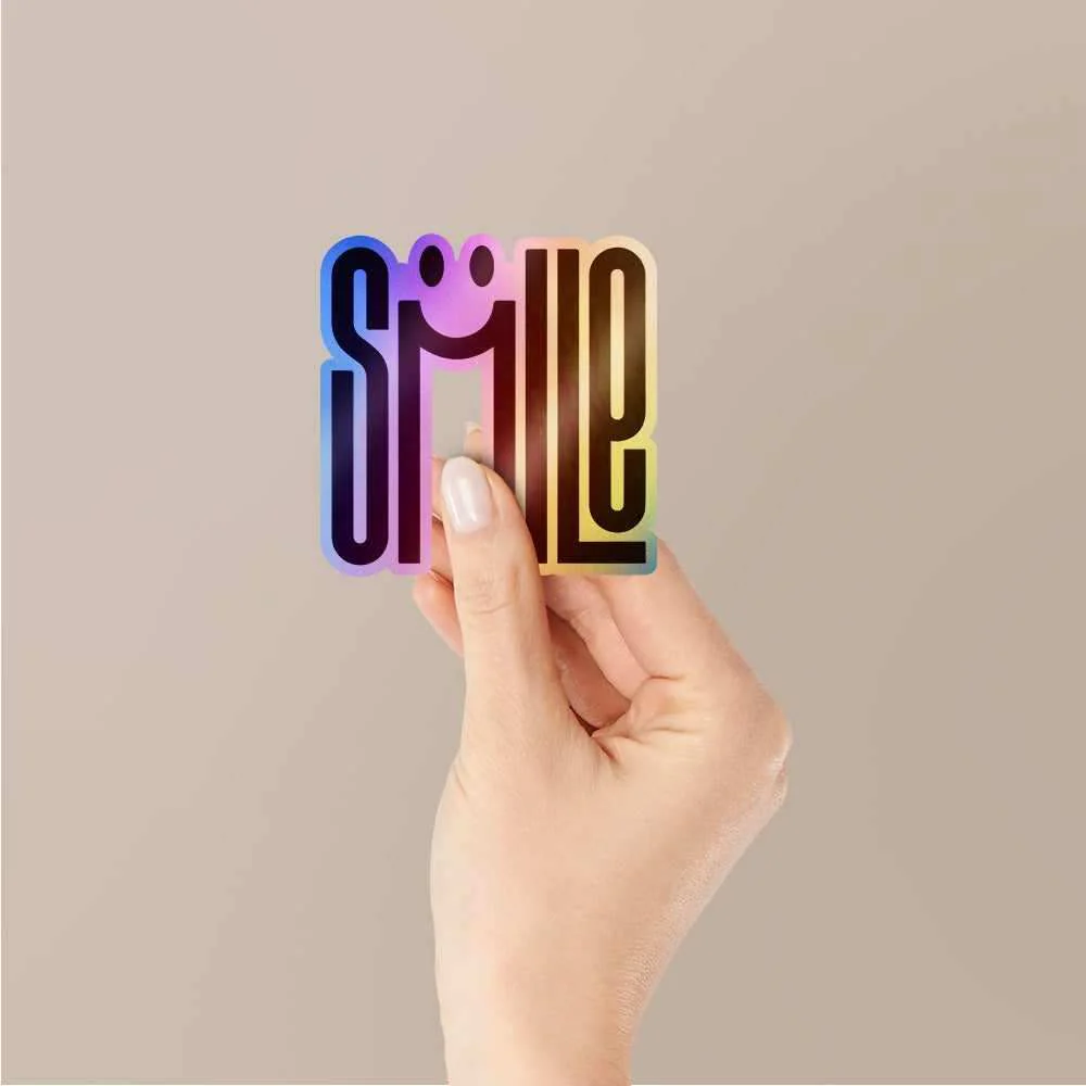 Smile Holographic Stickers - Image 2