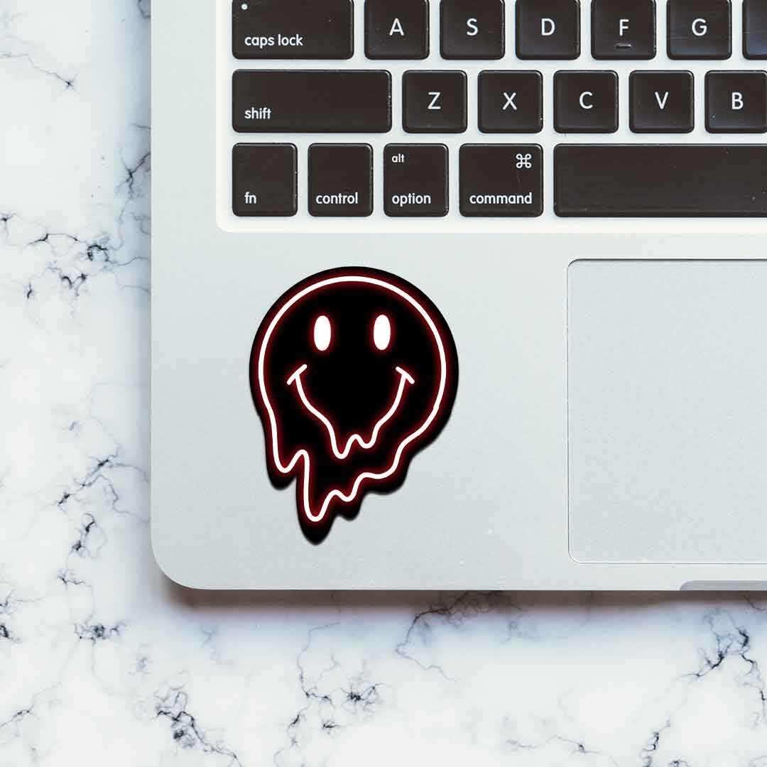 Neon Smiley Sticker - Image 4