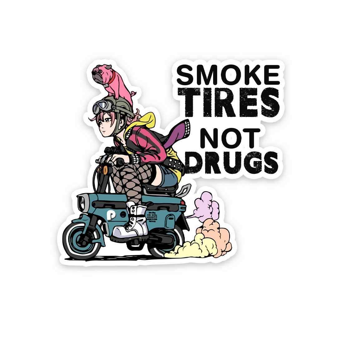 Smoke Tires Sticker - Image 2