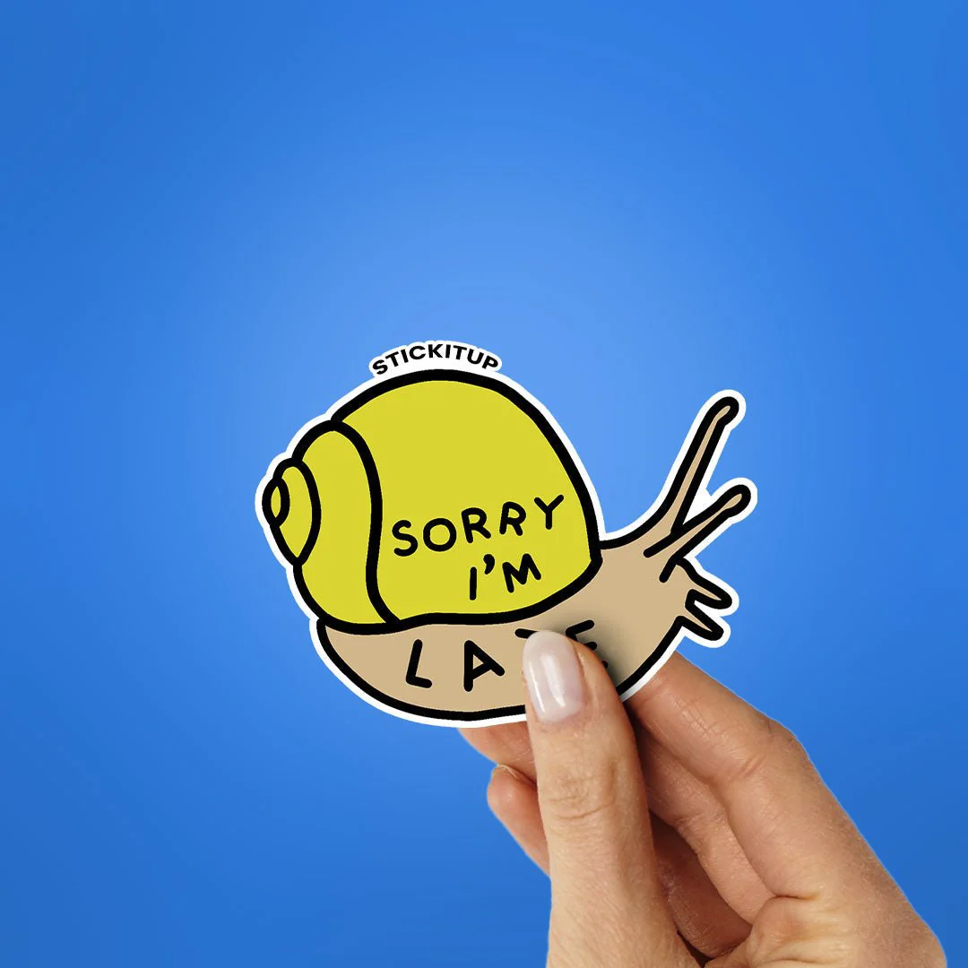 Sorry I'm Late 1.0 Sticker - Image 2