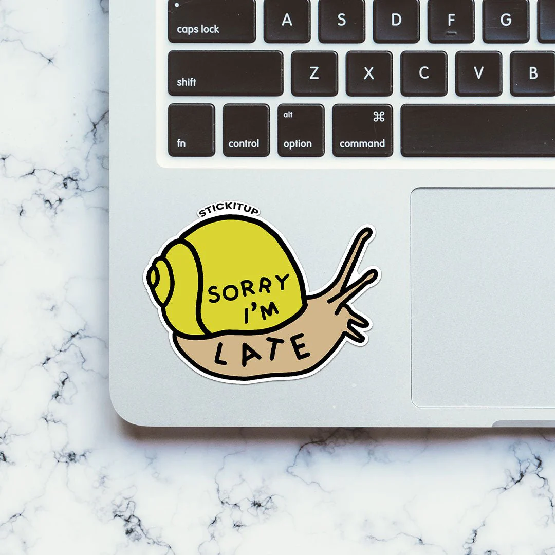 Sorry I'm Late 1.0 Sticker - Image 4