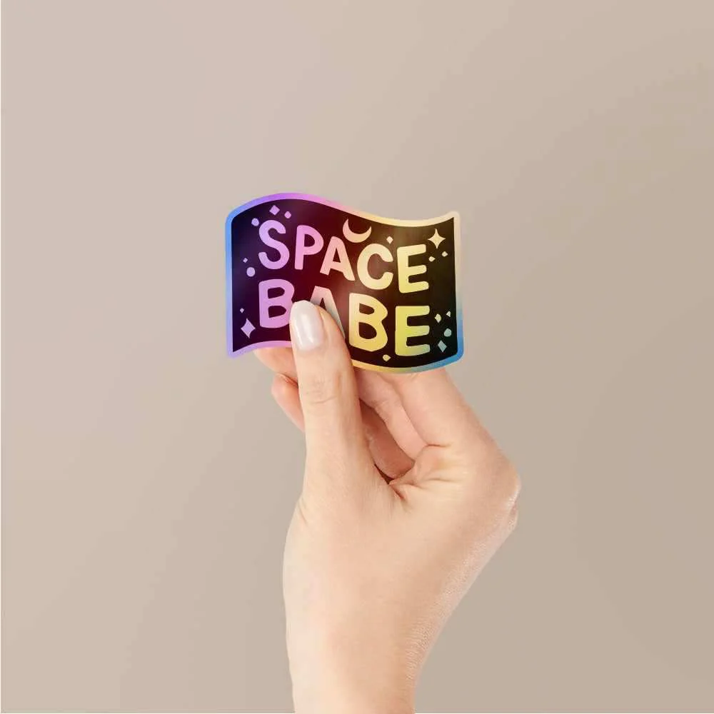 Space Babe Holographic Stickers - Image 2