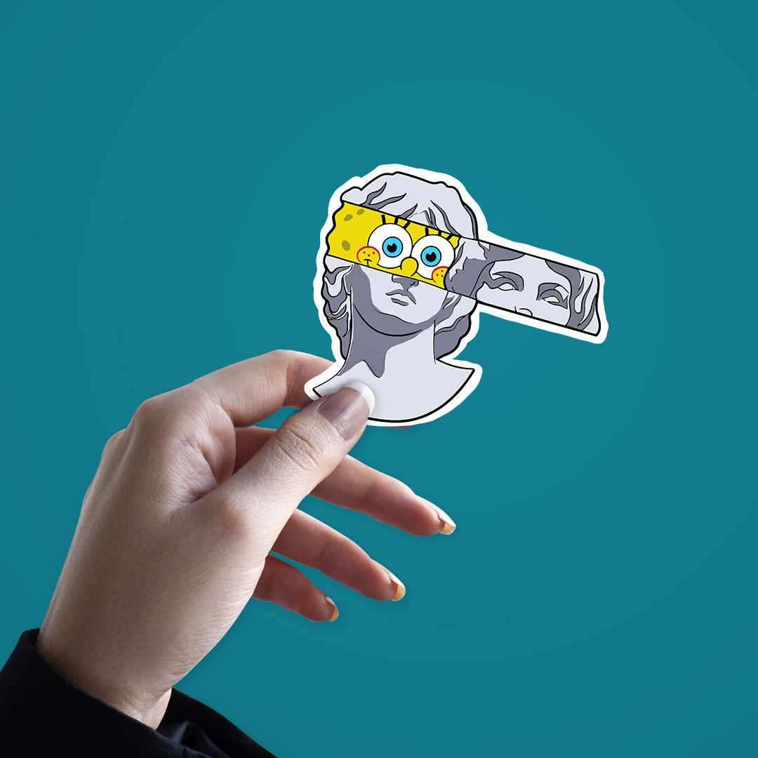 Spongebob Greek God Sticker - Image 3