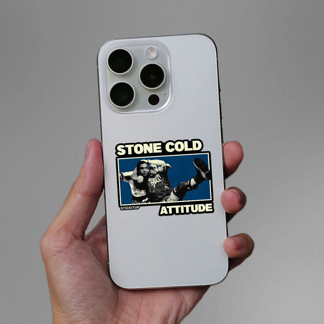STONE COLD ATTITUDE Sticker - Image 3