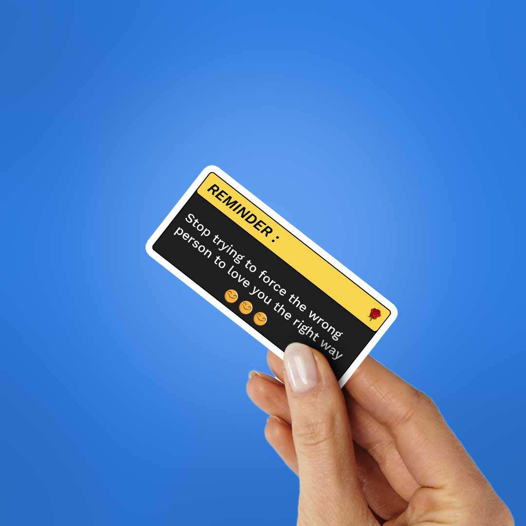 Stop Trying To Force Sticker - Image 2