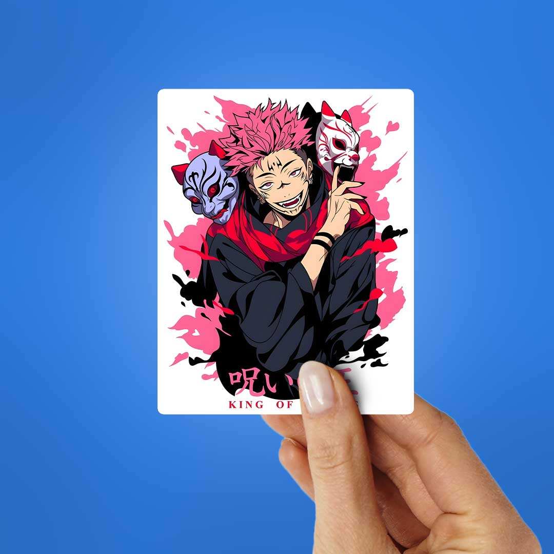 Sukuna Artwork Sticker - Image 2
