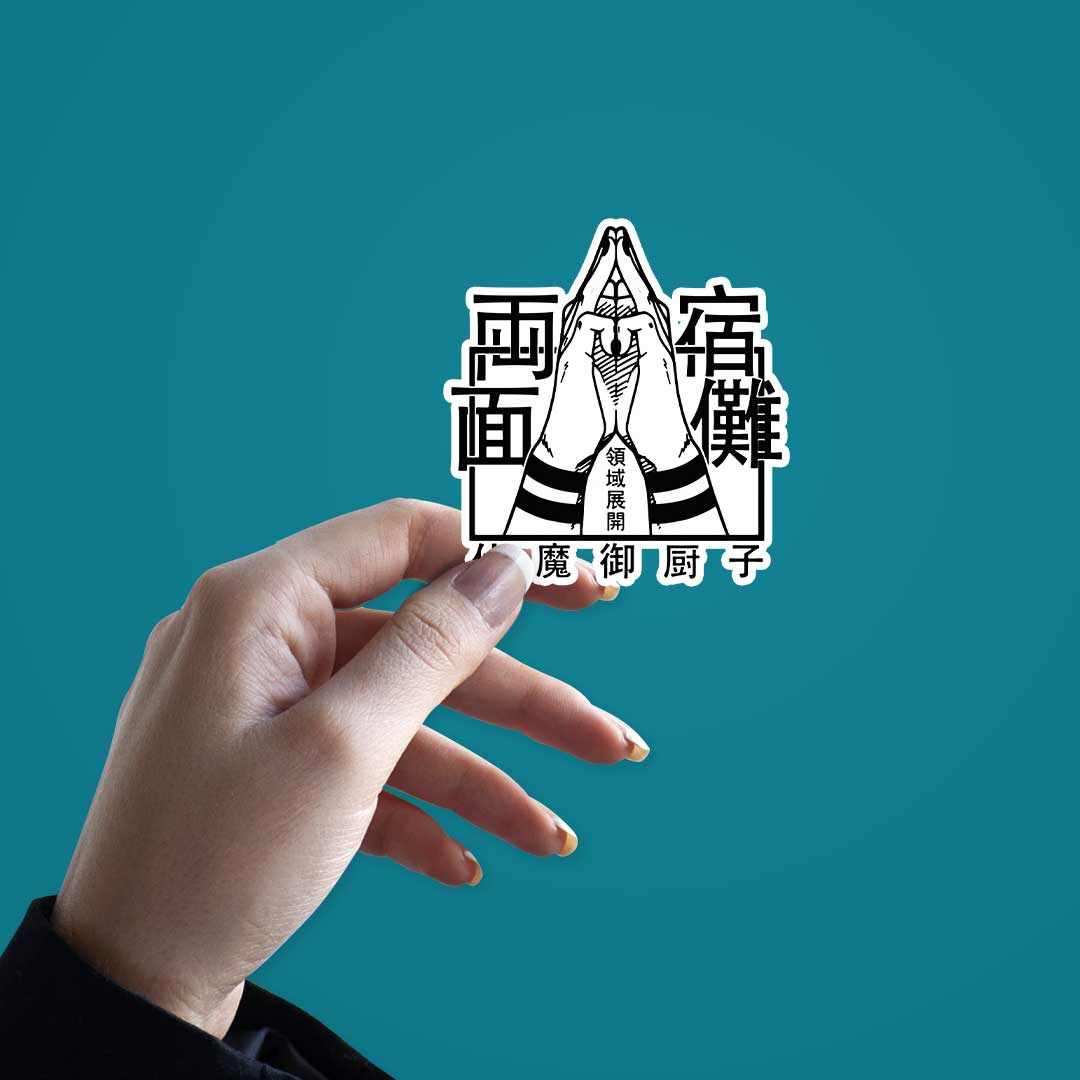 Sukuna fingers Sticker - Image 3