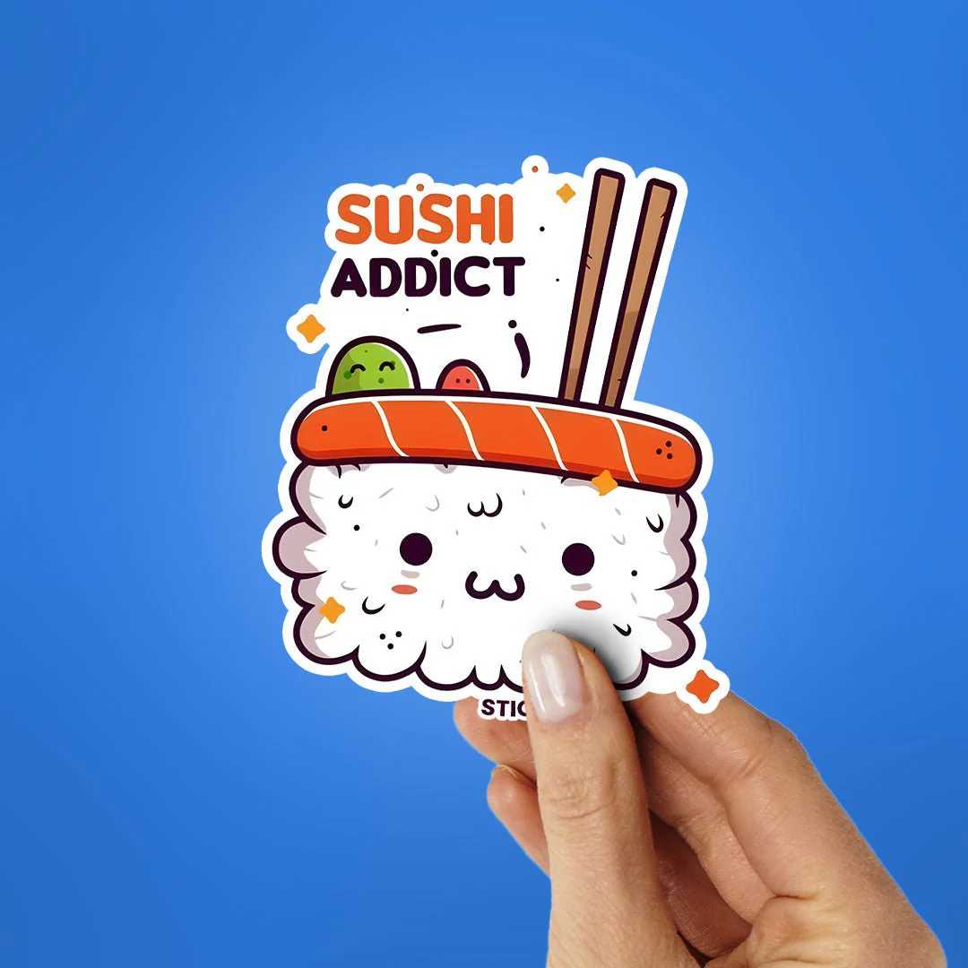 SUSHI ADDICT Sticker - Image 2