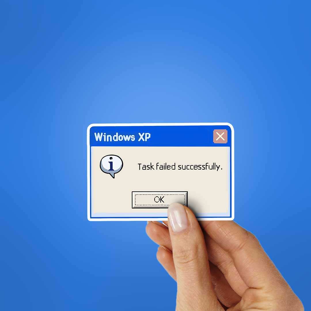 Task Failed Successfully Sticker - Image 4