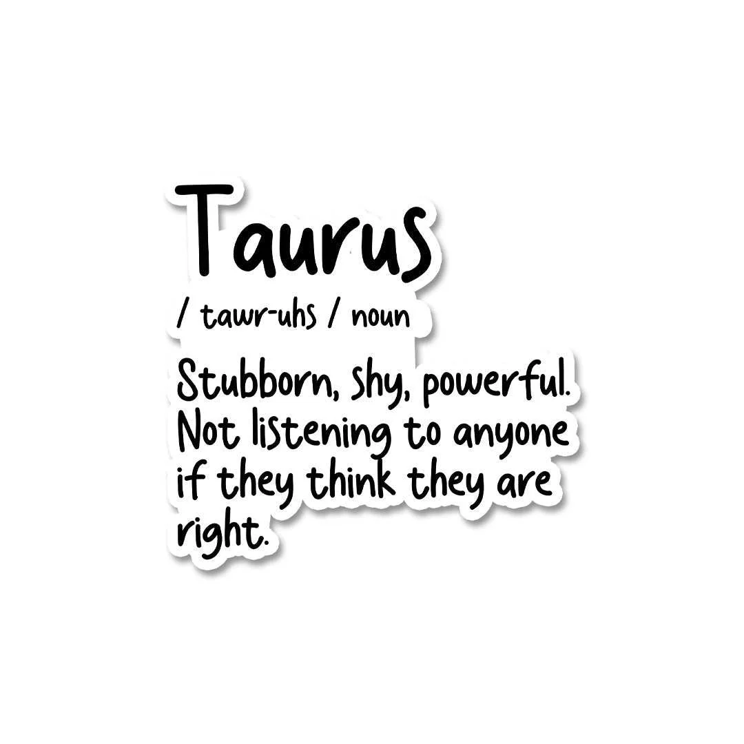 Taurus Sticker