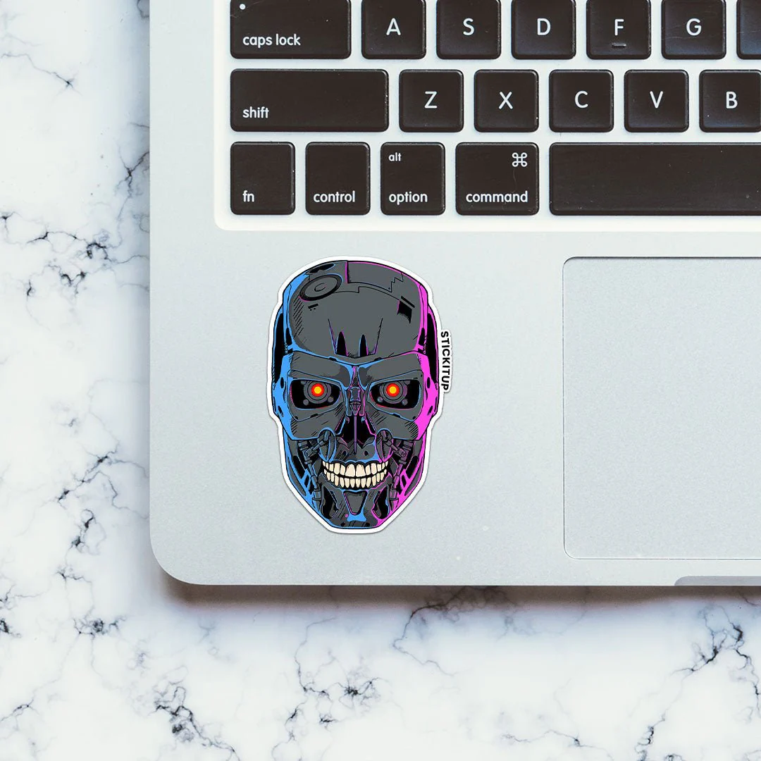 Terminator Skull Sticker - Image 4
