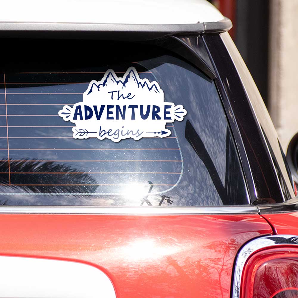 The Adventure Begins Bumper Sticker - Image 3