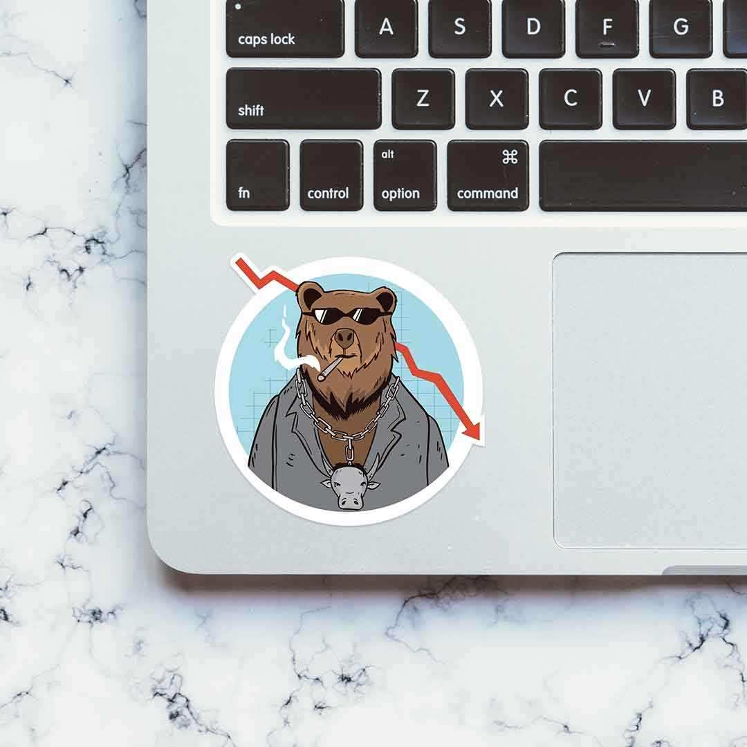 Trading Bear Sticker - Image 4