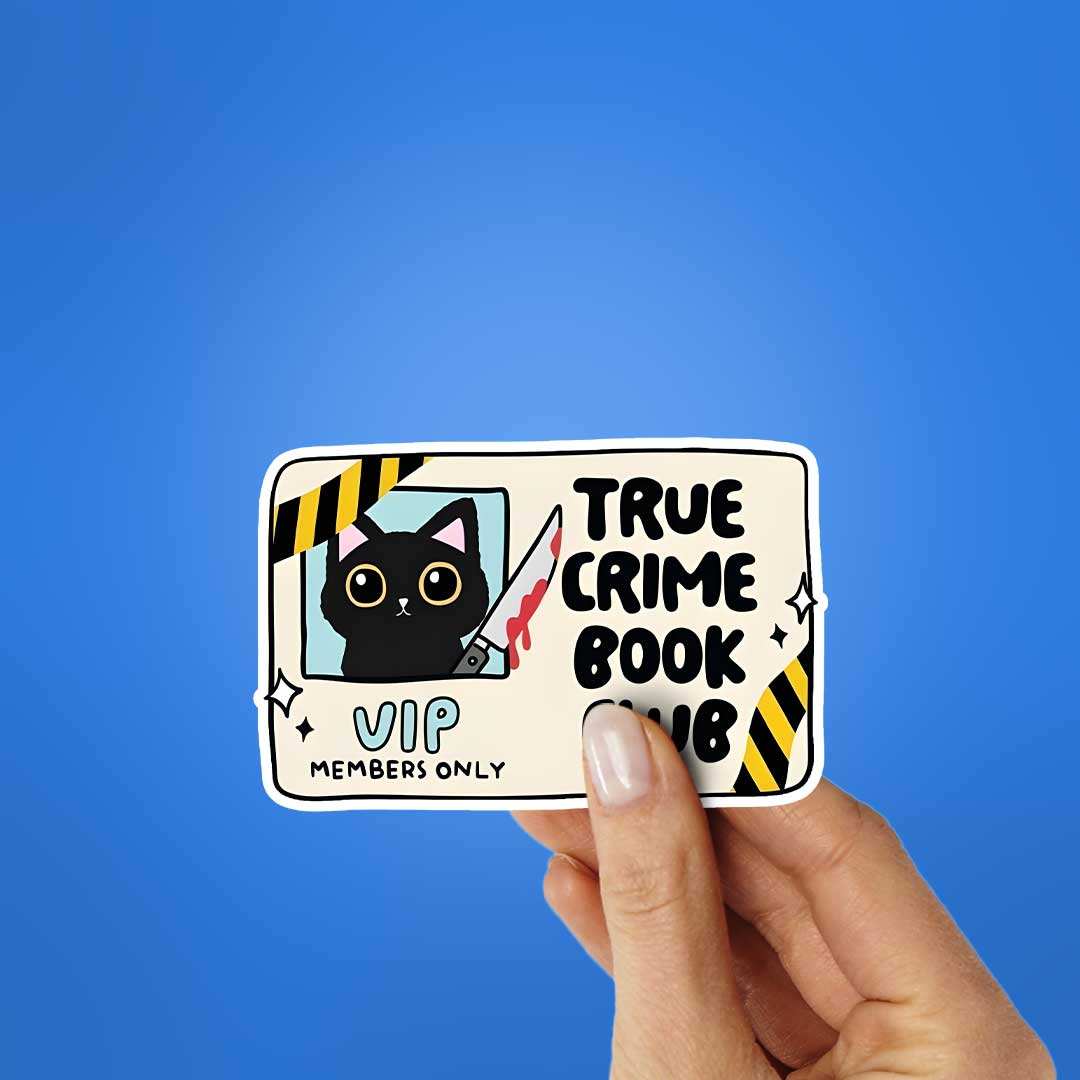 True Crime Book Club Sticker - Image 2