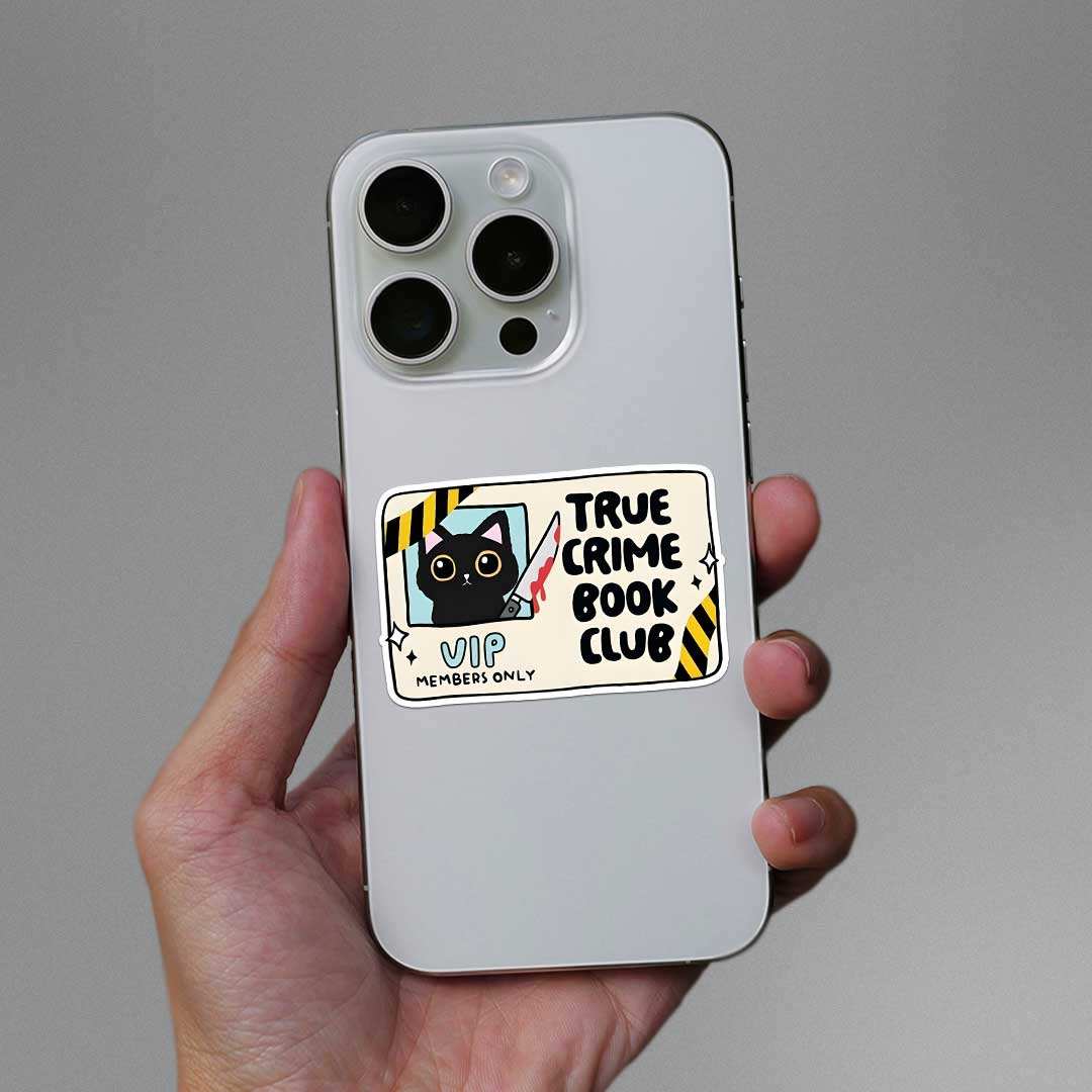 True Crime Book Club Sticker - Image 3