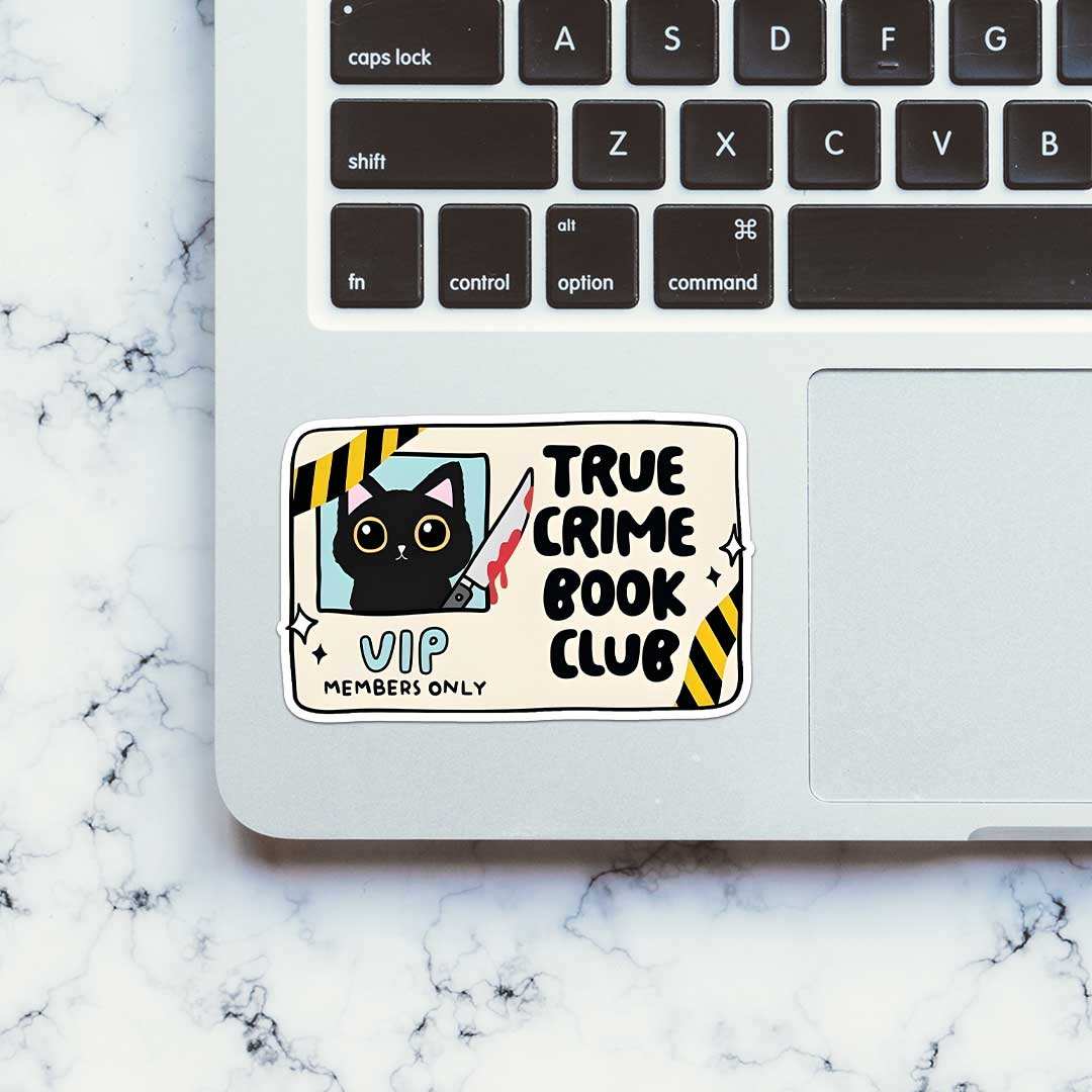 True Crime Book Club Sticker - Image 4