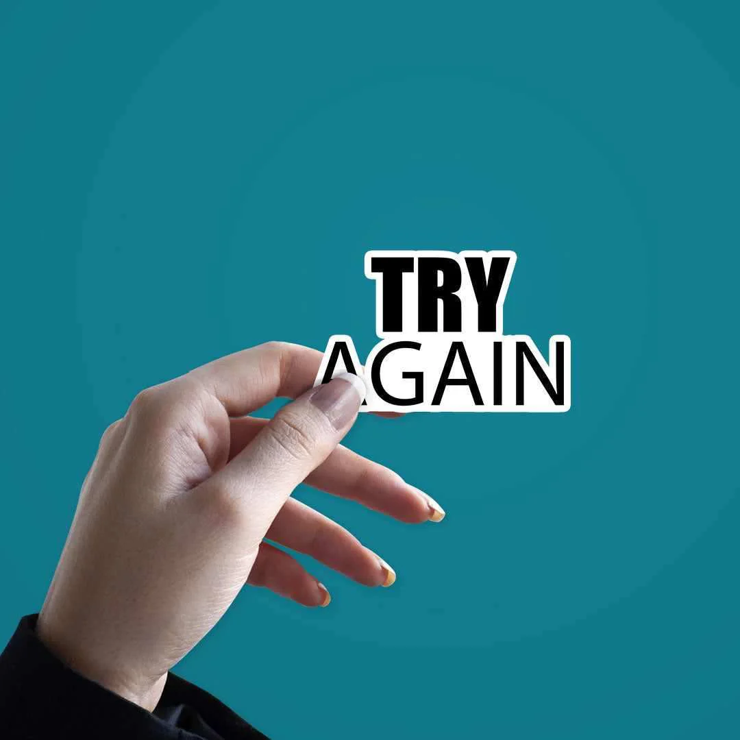 Try again Sticker - Image 3
