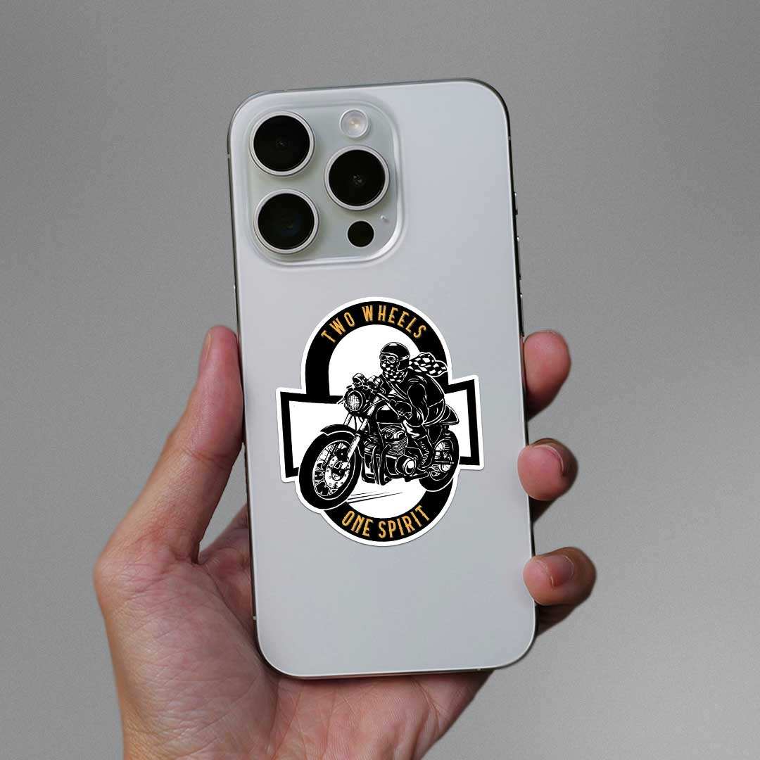 Two Wheels One Spirit Sticker - Image 3
