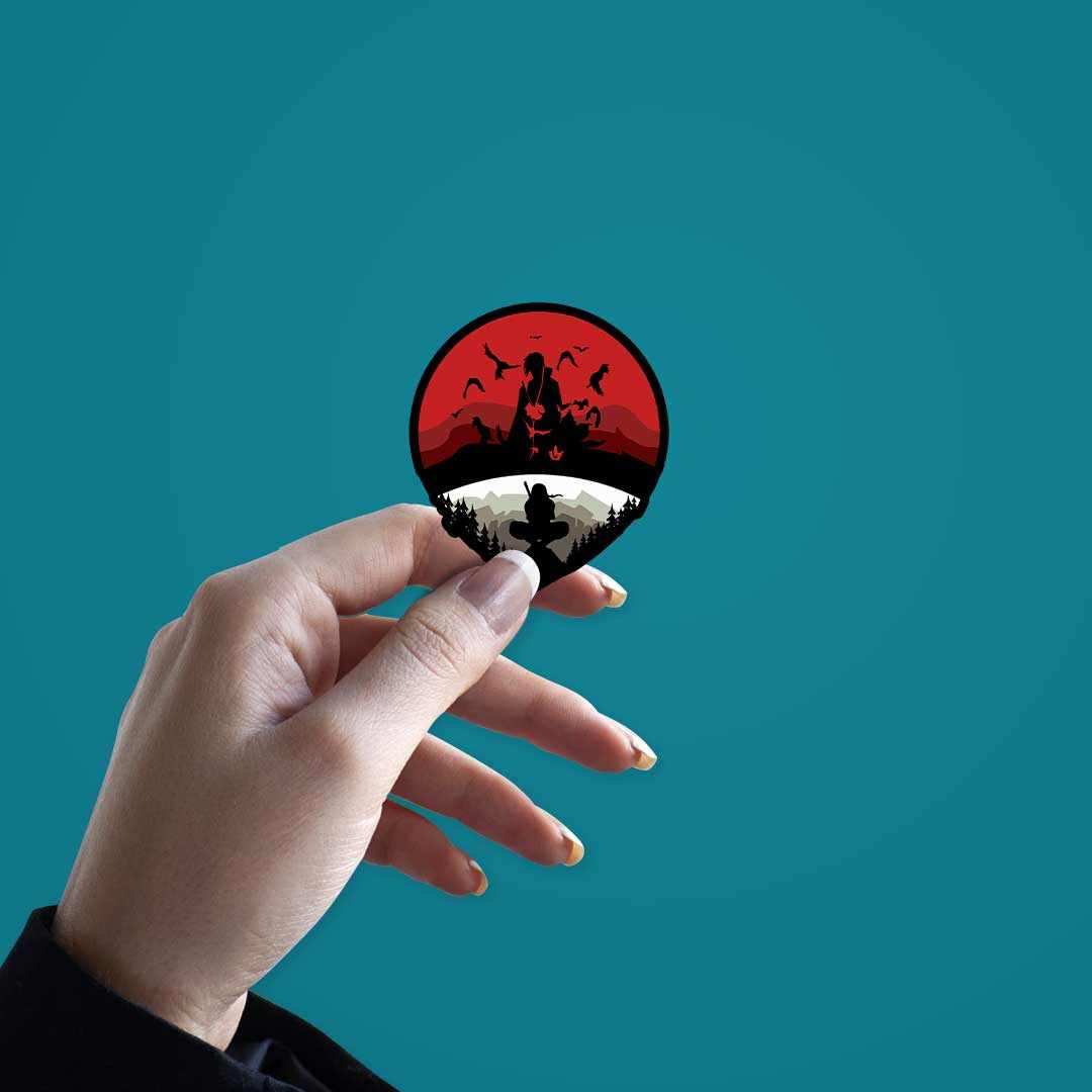 Uchiha Logo Sticker - Image 3