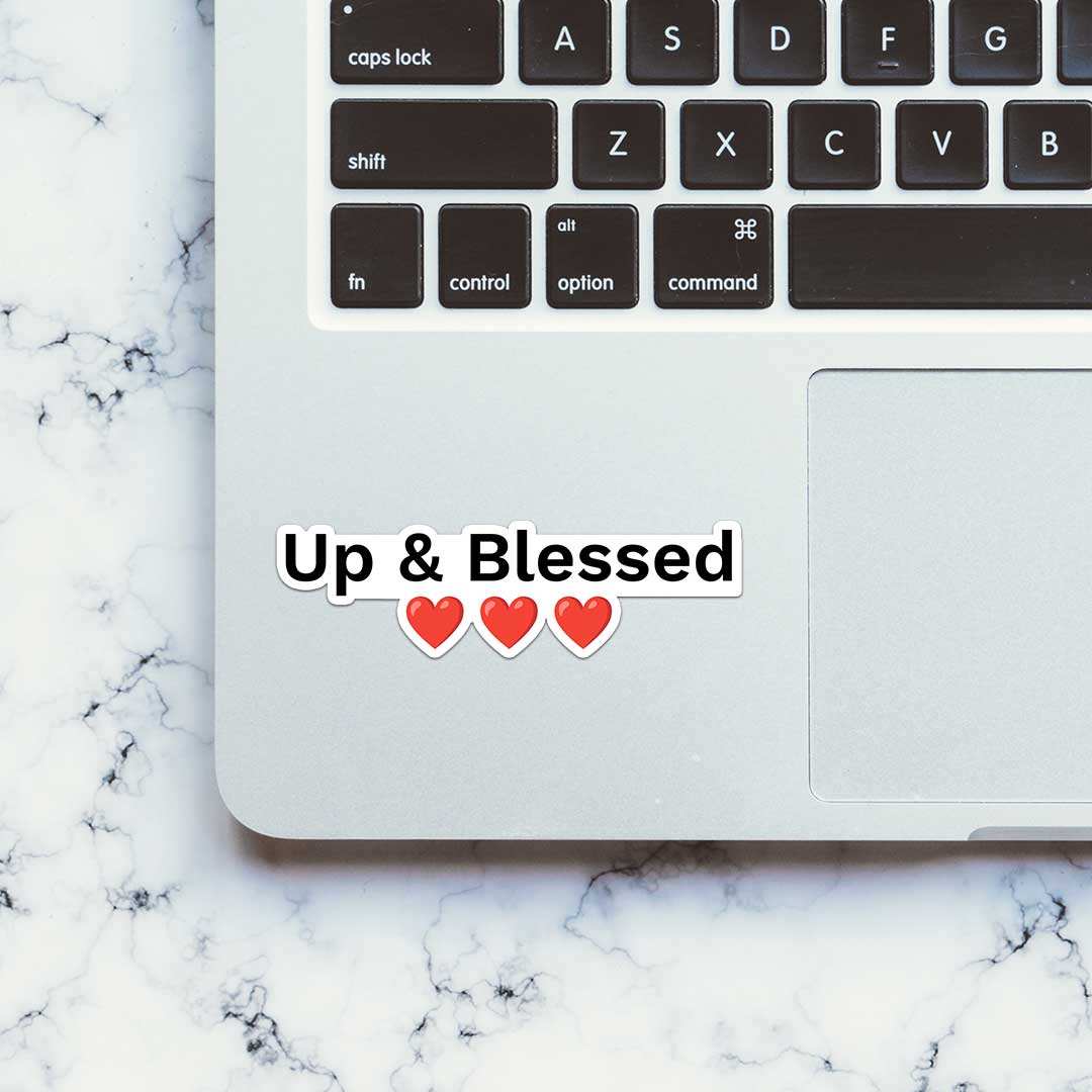 Up & Blessed Sticker - Image 4
