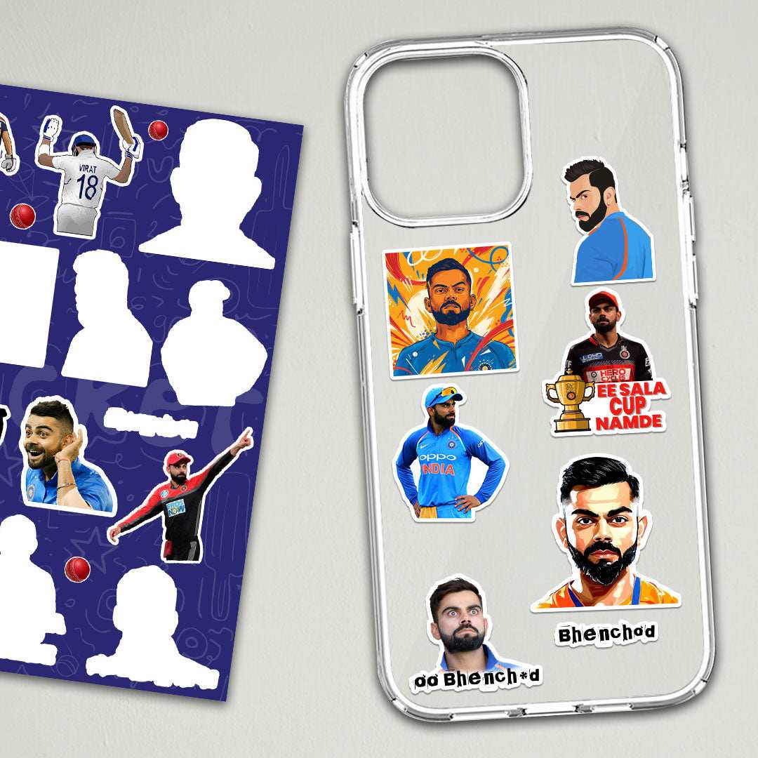 Virat Kholi Mini Sticker Sheet - Image 2