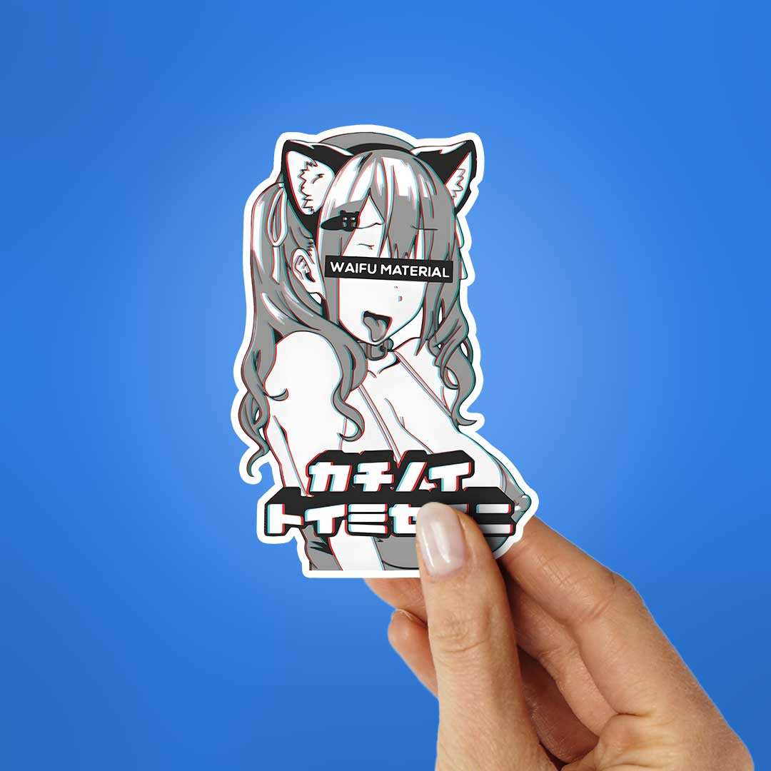 Waifu Material 0.1 Sticker - Image 2