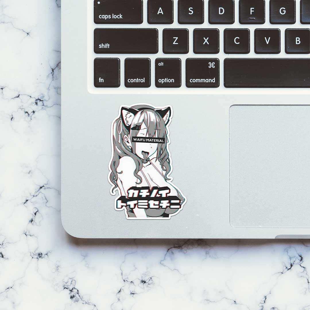 Waifu Material 0.1 Sticker - Image 4
