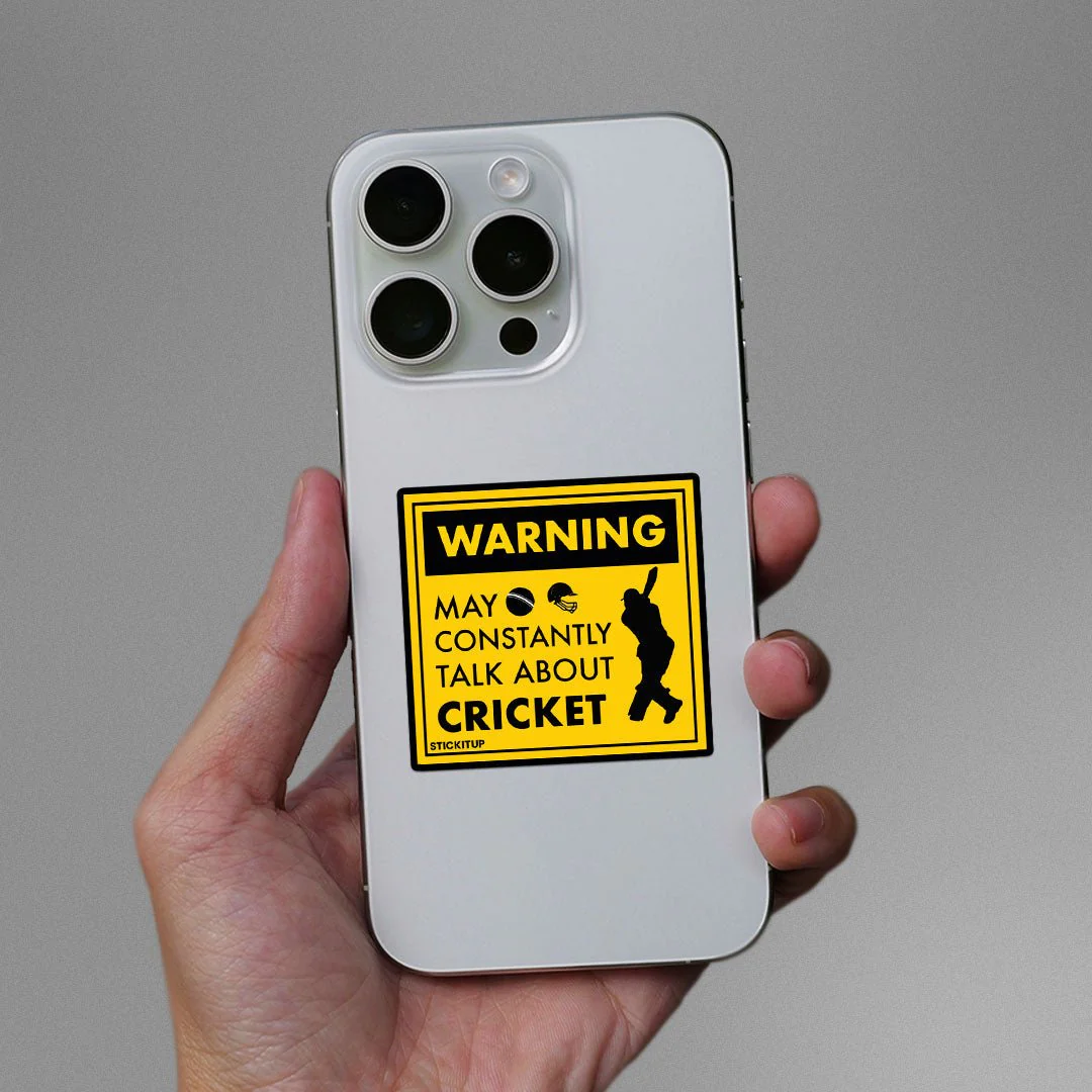 Warning Cricket Sticker - Image 3